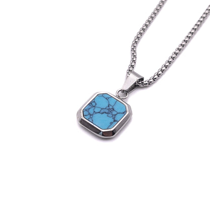 Pendentif Howlite bleue