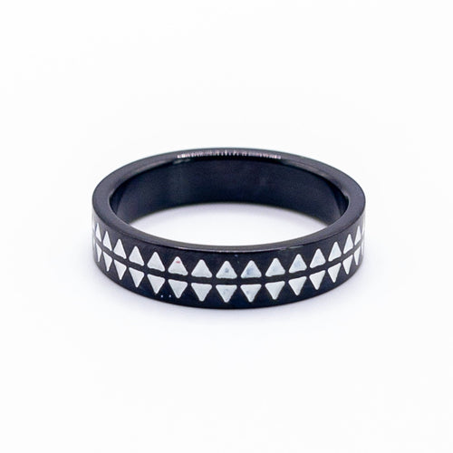 Anneau Machu - Noir - Bijoux pour Homme - Stonerparis.com