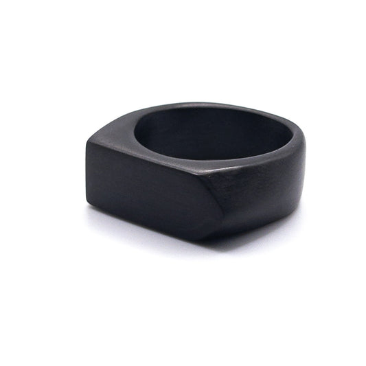 Anneau Minimaliste - Noir - Bijoux pour Homme - Stonerparis.com