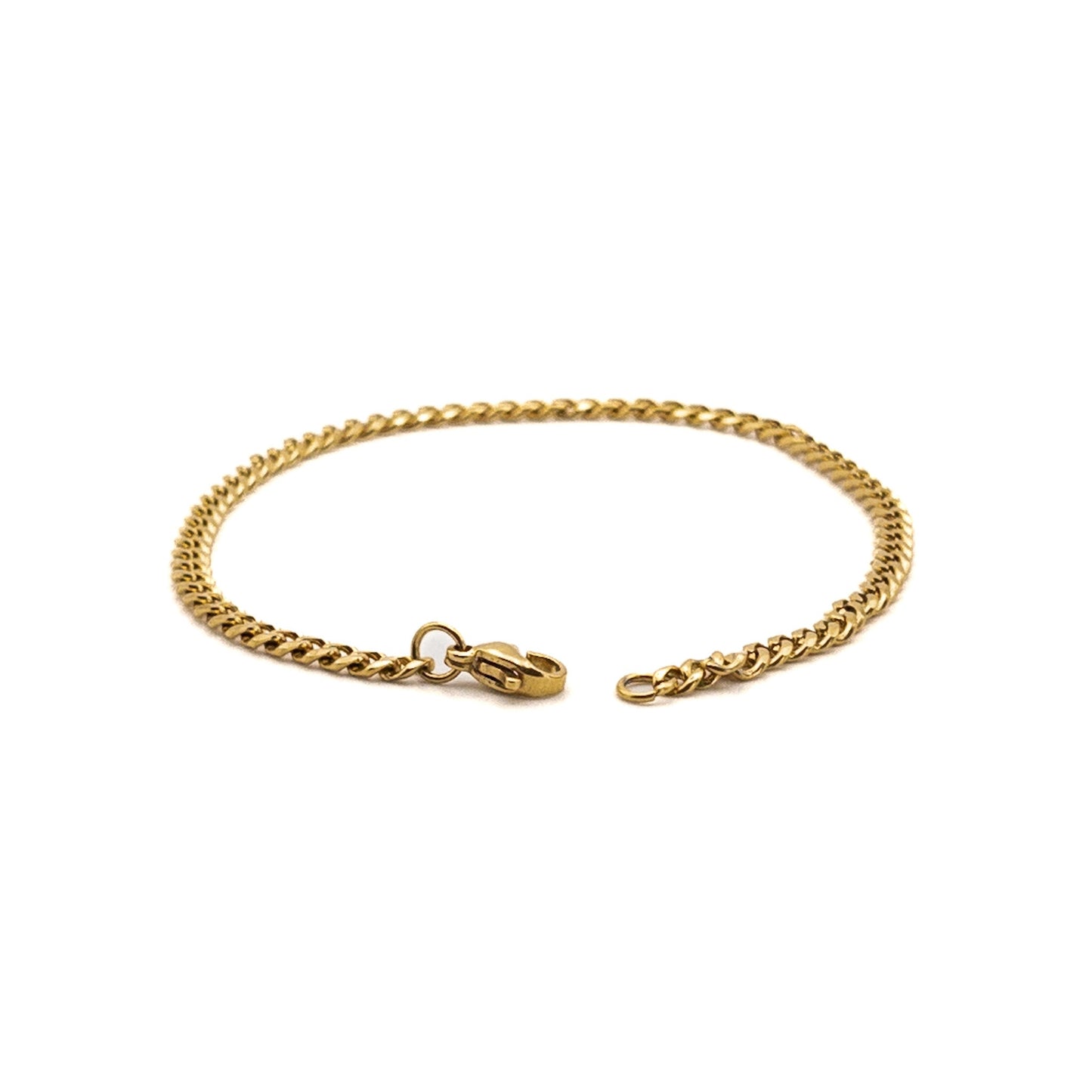 Bracelet à mailles dorées 3mm - Bijoux pour Homme - Stonerparis.com