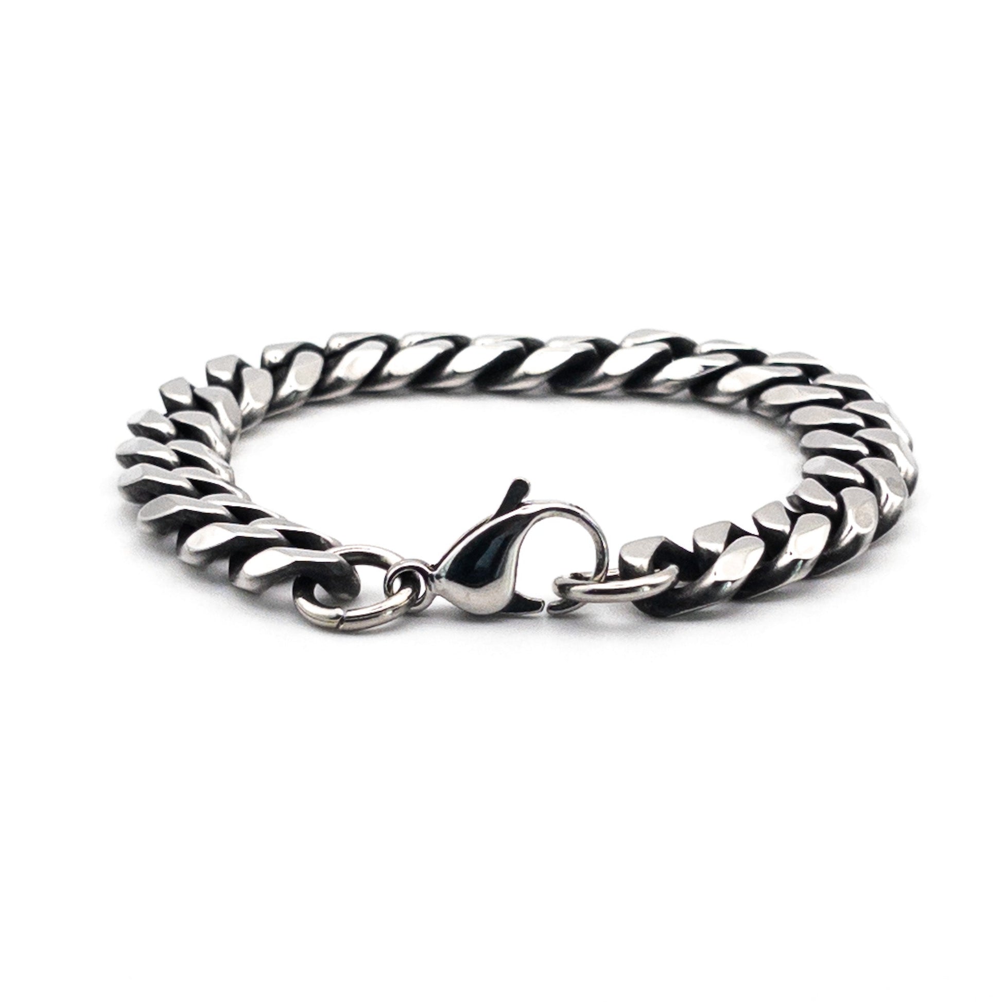 Bracelet à mailles grises 11mm - Bijoux pour Homme - Stonerparis.com