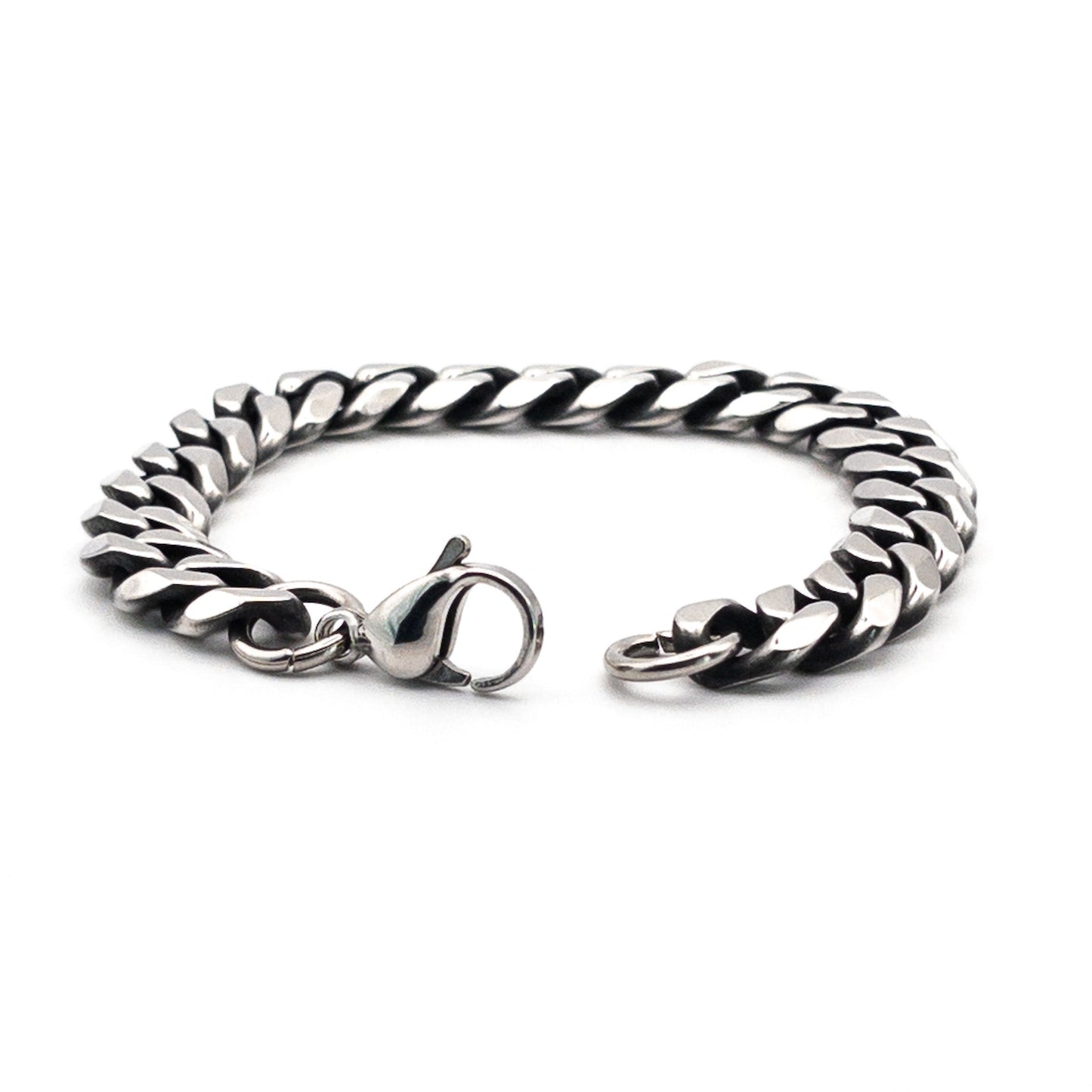 Bracelet à mailles grises 11mm - Bijoux pour Homme - Stonerparis.com