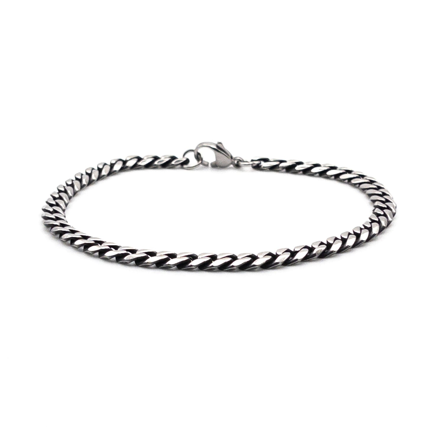 Bracelet à mailles grises 5mm - Bijoux pour Homme - Stonerparis.com