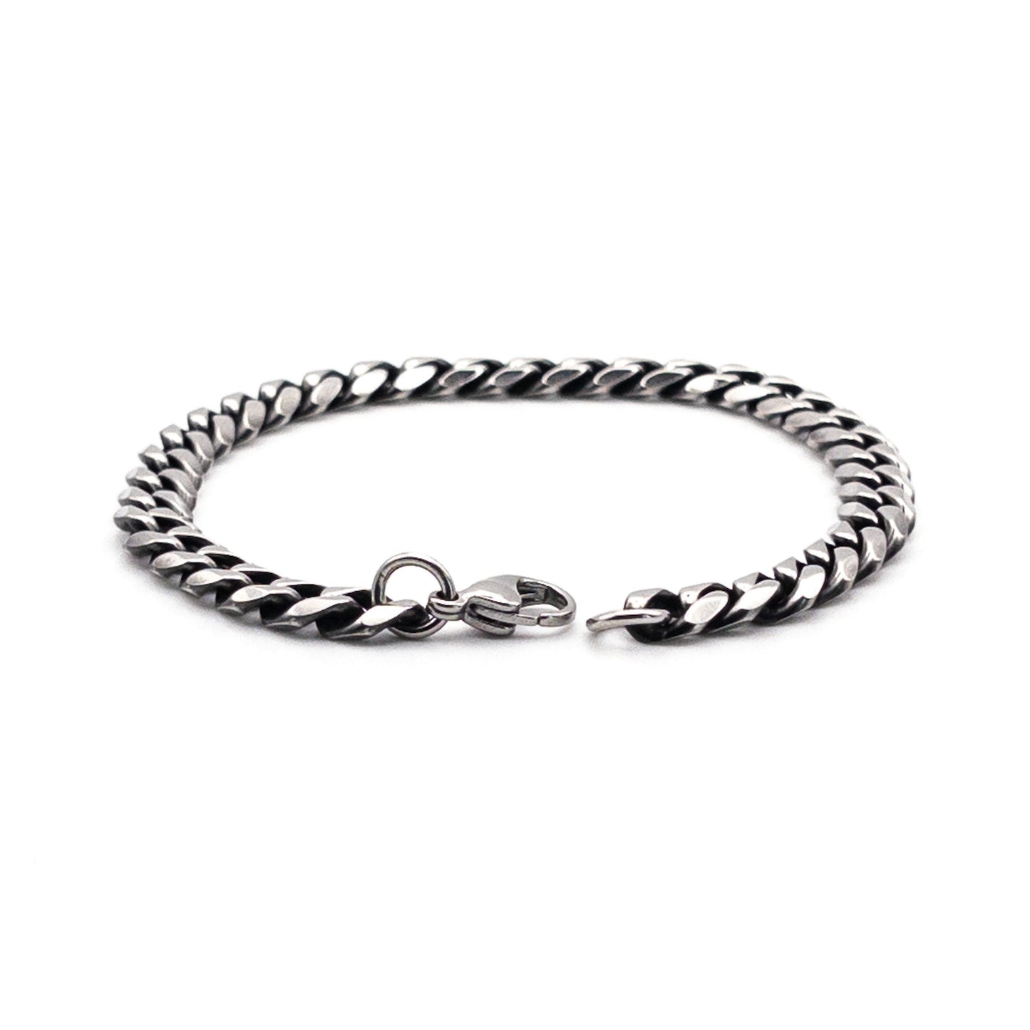 Bracelet à mailles grises 7mm - Bijoux pour Homme - Stonerparis.com