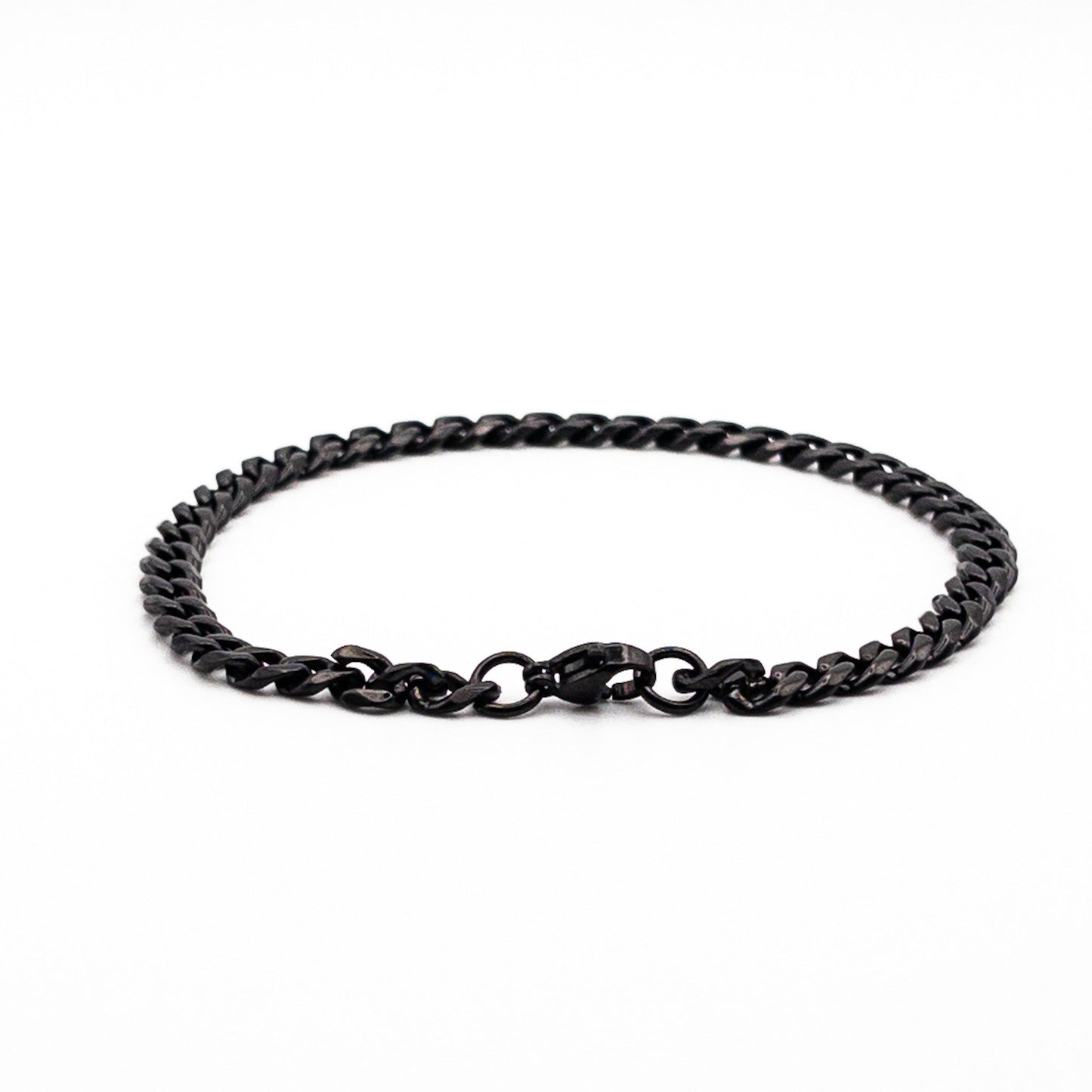 Bracelet à mailles noires 5mm - Bijoux pour Homme - Stonerparis.com