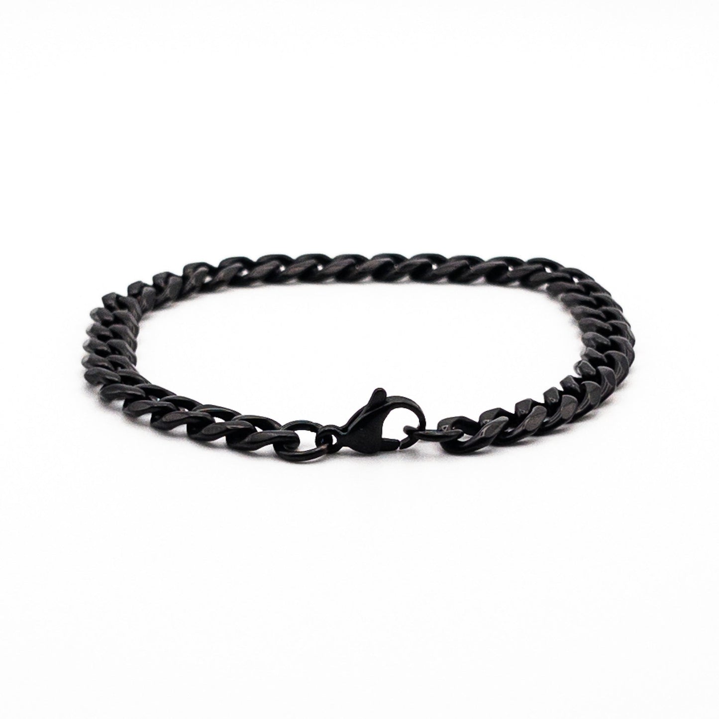 Bracelet à mailles noires 7mm - Bijoux pour Homme - Stonerparis.com