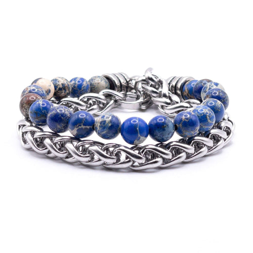 Bracelet Shen - Bleu vintage - Bijoux pour Homme - Stonerparis.com